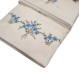 SET SPUGNA RICAMATO ASCIUGAMANO + OSPITE ROMANTICA GHIRIGORI ROSE PEZZOLI