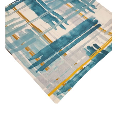 COPPIA FEDERA CUSCINO ARREDO 50X50CM DIGITALE RIGHE GEOMETRICHE PEZZOLI