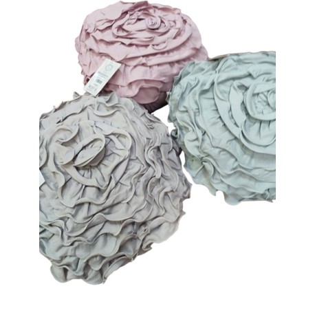 CUSCINO ARREDO IMBOTTITO 45X45CM PETALI DI ROSE SOPHIE