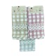 6 CONFEZIONI STROFINACCI 3 PEZZI 50X70CM COTONE BOLLE MISTER CHEF HOME SWEET HOME