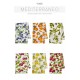 6 PEZZI STROFINACCI SPUGNA COTONE STAMPATO MEDITERRANEO VINGI