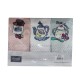 3 PEZZI STROFINACCI SPUGNA COTONE RICAMATO BREAKFAST COFFE VINGI