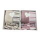 SET 4 PEZZI PAREO PANTOFOLE FASCIA LONDRA HELEN GRIGIO