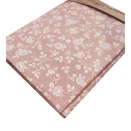 COPRITUTTO MISTO COTONE ROSELLINE ROSA MIROS PEZZOLI