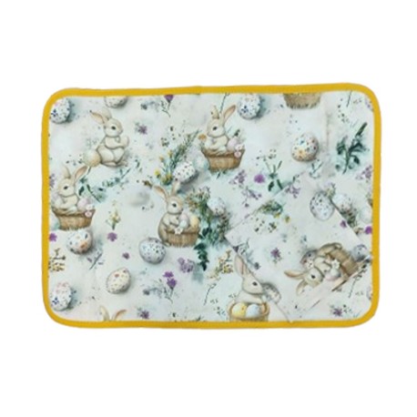 SET CUCINA COTONE DIGITALE CONIGLIO PASQUA TAA ARCONATE