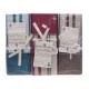 ASSORTITO 3 PEZZI COMPLETO LENZUOLA MATRIMONIALE COTONE RIGHE HOME SWEET HOME