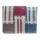 ASSORTITO 3 PEZZI COMPLETO LENZUOLA MATRIMONIALE COTONE RIGHE HOME SWEET HOME