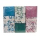 ASSORTITO 3 PEZZI COMPLETO LENZUOLA MATRIMONIALE COTONE RAMO FIORITO HOME SWEET HOME
