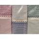ASSORTITO 3 PEZZI COMPLETO LENZUOLA MATRIMONIALE COTONE RIGHE POIS HOME SWEET HOME