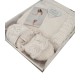SET 4 PEZZI PAREO PANTOFOLE FASCIA VALENTINA HELEN MALVA