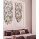 COPPIA TENDINE STAMPATE ROLL UP BARBARA LINEA ORO