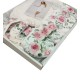 SET 4 PEZZI PAREO PANTOFOLE FASCIA NEW FLOWER HELEN