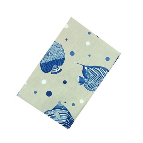 STROFINACCI 6 PEZZI MISTO COTONE MIROS MARE BLU PEZZOLI