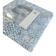 COMPLETO LENZUOLA MATRIMONIALE PERCALLE COTONE ELGA BLU LAURA BIAGIOTTI