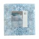 COMPLETO LENZUOLA MATRIMONIALE PERCALLE COTONE ELGA BLU LAURA BIAGIOTTI