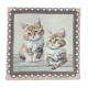 FEDERA CUSCINO ARREDO 45X45CM GOBELIN GATTINI PEZZOLI