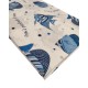 COMPLETO LENZUOLA MATRIMONIALE COTONE PESCI BLU DOLCE NOTTE PEZZOLI