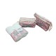 SET SPUGNA 1+1 POCHETTE E BAULETTO COTONE RICAMATO BEAUTIFUL FIORI CRISTINA CIONI