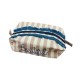 SET SPUGNA 1+1 POCHETTE E BAULETTO COTONE RICAMATO BEAUTIFUL RIGHE CRISTINA CIONI