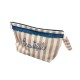 SET SPUGNA 1+1 POCHETTE E BAULETTO COTONE RICAMATO BEAUTIFUL RIGHE CRISTINA CIONI