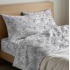 COMPLETO LENZUOLA COTONE NATURA QUADRIFOGLIO BEIGE