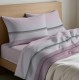 COMPLETO LENZUOLA COTONE SCIA QUADRIFOGLIO ROSA