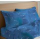 COPPIA FEDERE CUSCINO COTONE ZODIACO QUADRIFOGLIO