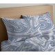 COPPIA FEDERE CUSCINO COTONE SPLASH QUADRIFOGLIO