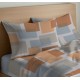 COPPIA FEDERE CUSCINO COTONE SQUARE QUADRIFOGLIO