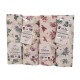 ASSORTITO 4 PEZZI COMPLETO LENZUOLA COTONE MATRIMONIALE DELICATO ROSELLINE HOME SWEET HOME