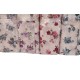 ASSORTITO 4 PEZZI COMPLETO LENZUOLA COTONE MATRIMONIALE DELICATO ROSELLINE HOME SWEET HOME