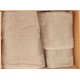 SET SPUGNA 3 PEZZI 1 ASCIUGAMANO + 1 OSPITE + 1 OSPITE CLEUNICE LAURA BIAGIOTTI