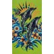 TELO MARE 100X180CM MICROFIBRA EFFETTO VELOUR DELFINI HOME SWEET HOME