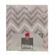 COMPLETO LENZUOLA COTONE ZIGZAG LIVING IMBERTI TORTORA