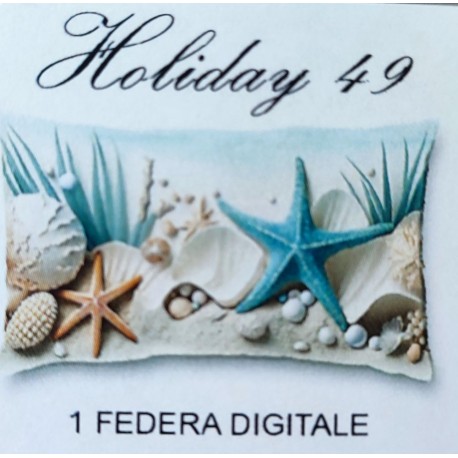FEDERA CUSCINO COTONE DIGITALE HOLIDAY 49 IMBERTI