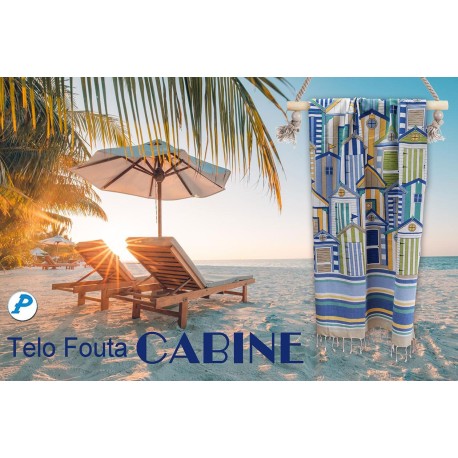 TELO MARE PAREO FOUTA 100X200CM CABINE PEZZOLI