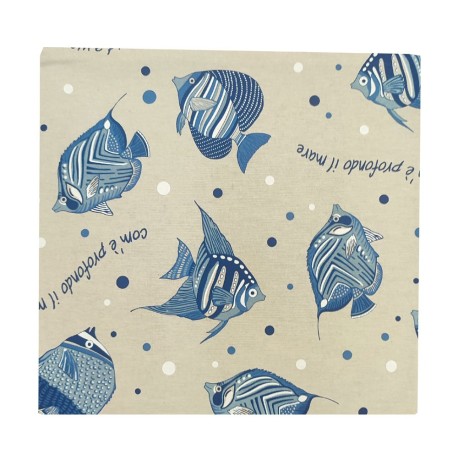 FEDERA CUSCINO ARREDO 42X42CM MARE BLU MIROS PEZZOLI