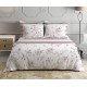 COMPLETO LENZUOLA MATRIMONIALE PERCALLE COTONE FIORELLINI ROSA PEZZOLI
