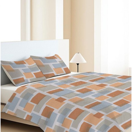 COPRILETTO COTONE PIQUET SQUARE QUADRIFOGLIO