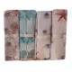 ASSORTITO 4 PEZZI COMPLETO LENZUOLA COTONE MATRIMONIALE DELICATO CORALLI CONCHIGLIE HOME SWEET HOME