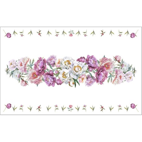 TOVAGLIA COTONE DIGITALE PEONIE GIPETEX
