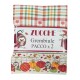 SET CUCINA COTONE DISEGNO ZUCCHE PEZZOLI