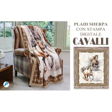 PLAID PILE DIGITALE AGNELLATO 130x170CM CAVALLI PEZZOLI