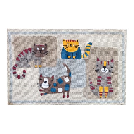 TAPPETO CUCINA COTONE CANVAS ANTISCIVOLO GATTI CUBOTTI PEZZOLI
