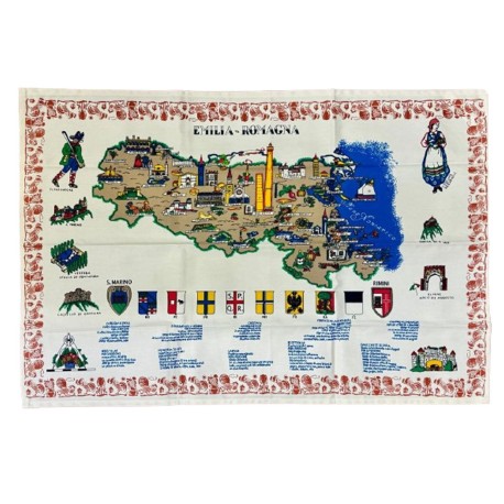 STROFINACCI 3 PEZZI 60X90CM COTONE CUCINA ROMAGNOLA EMILIA ROMAGNA HOME SWEET HOME