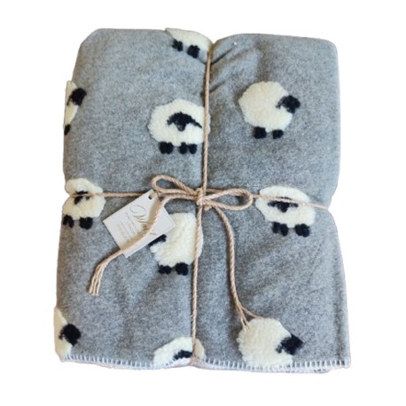 PLAID PILE EFFETTO LANA COTTA 3D AGNELLATO WALD PECORELLE GIT