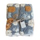 PLAID PILE EFFETTO LANA COTTA 3D AGNELLATO WALD FIORI GIT
