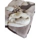 PLAID PILE EFFETTO LANA COTTA 3D AGNELLATO WALD RENNE GIT