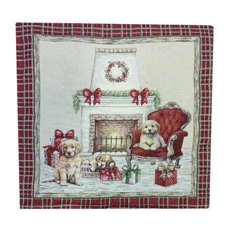 FEDERA CUSCINO ARREDO 45X45CM GOBELIN CAGNOLINI PEZZOLI
