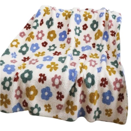 PLAID PILE STAMPATO AGNELLATO BLUMEN SGHOME
